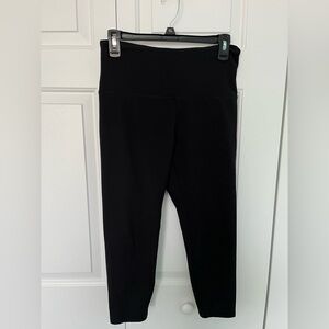 Zobha High Waisted Black Crop Leggings Size Large